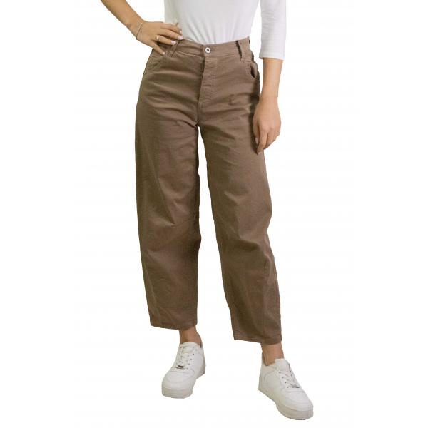 Pantaloni ampi vita alta con tasche Please